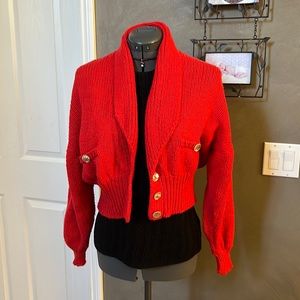 Vintage Peggy & Sabrina Button Sweater